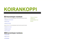 Desktop Screenshot of koirankoppi.com