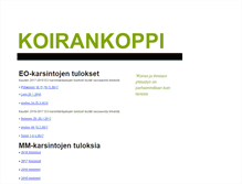 Tablet Screenshot of koirankoppi.com